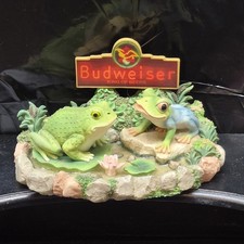 Budweiser - Boy Meet Girl FROGS Figurine 1997 BUD-WEIS-ER Anheuser-Busch - #4456 picture