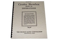 Crosley Showbox Model 706 Instruction Manual picture