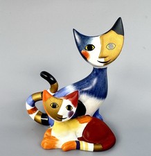 Goebel Rosina Wachtmeister Lidia & Lidio Cat Figurine 3” Porcelain picture