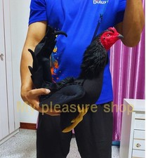 C9 Realistic Silicone Chicken Figurine Rooster Collectible Farmhouse Decor Prop picture