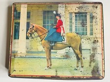 VTG Queen Elizabeth II England Edward Sharp And Sons Ltd Tin box Advertising picture