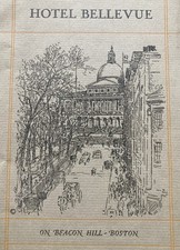 c1925 Hotel Bellevue On Beacon Hill Booklet  Boston Massachusetts 15 Pages picture