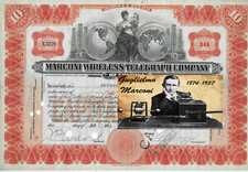 1913 THE SOCIETY OF GUGLIELMO MARCONI # ORIGINAL HISTORICAL AND VERY RARE ACTION 7 picture