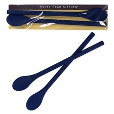 2 PCS Midnight Indigo Silicone Cocktail Stirs Tall Drinkware Stirrer Mix picture