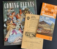British Tourism 1950s Tour Map Pack, Events Magazine & Autumn Brochure picture
