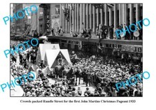 OLD 6 x 4 PHOTO FIRST JOHN MARTINS CHRISTMAS PAGEANT 1933 ADELAIDE RUNDLE St picture