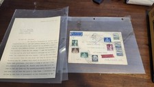 HINDENBURG ZEPPELIN  1936 Envelope  2 Pg Letter Flown Stamped Postmarked Germany picture
