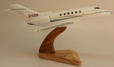 Beechcraft Raytheon Hawker 750B Airplane Mahogany Kiln Wood Model Large New picture
