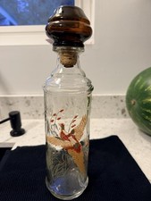 Vintage 1960s Old Fitzgerald Prime Wildlife Pheasant Bourbon Decanter 12” picture