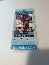 Hersheypark 1993 Park Map Guide Map Amusement Park picture