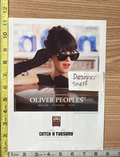 Zooey Dechanel For Oliver Peoples Sunglasses 2009 Print  Advertisement picture