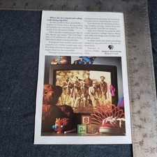 Vintage 1993 Public Television Advertisement 1990s PBS Print Ad picture
