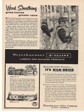 1958 Weyerhaeuser 4 Square Lumber and Building Products Advertisement St. Paul,  picture