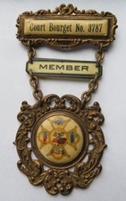 Antique Independent Order of Foresters IOF Living Benefit Chapter Vermont Medal picture