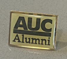 Vintage Green & Gold AUC Alumni Lapel Pin Graduation American University Cairo picture