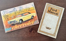 Two vintage car manuals - 1918 Ford and 1966 Chevrolet picture