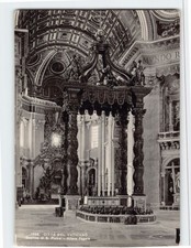 Postcard Altar At St Peter's Basilica Vatican City picture
