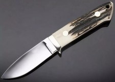 Handmade Bob Loveless Knife, Custom handmade Knife, Stag horn picture