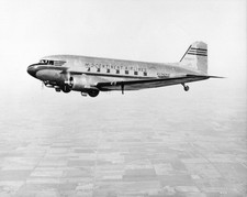 Mid-Continent Airlines Douglas DC-3 Airborne Aircraft Photograph 1944 