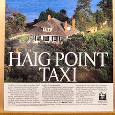 1990 Haig Point Taxi Beach Villa Vintage Print Ad South Carolina Advert Art picture