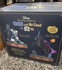 ICHABOD & MR TOAD Disney HEADLESS HORSEMAN 75th Anniversary SCULPTURE x2 D23 picture