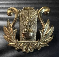 Vintage Band Uniform Cap Badge Manufactured by DeMoulin Bros. & Co. picture