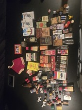 Vintage Miniature Food Advertising Lot Spice Tins Bottles Dollhouse OXO Durkee's picture