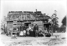 Southern Pines North Carolina African American Family Log Cabin c1914 picture