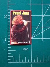 1996 AUSTRALIAN SMASH HITS EDDIE VEDDER PEARL JAM MUSIC STICKER CARD picture