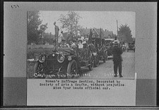 Cadillaqua Auto Parade 1912 Women's Suffrage Section Automobiles Detroit picture
