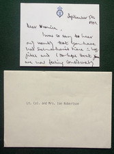 Antique Hand Signed Card Prince Charles of Wales 1989 picture
