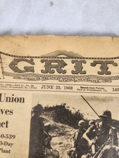 The image shows a copy of the June 23, 1968, edition of Grit newspaper picture