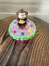 Vintage ~ Claire’s Trinket Box ~ Made 4 U ~ Cupcake ~ Monkey ~ 2007 picture