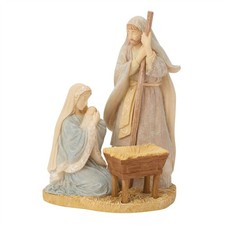 Foundations Holy Night Christmas Eve Nativity Scene Figurine 6018940 picture