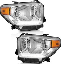 Halogen Headlights Assembly for 2014-2021 Toyota Tundra Headlight Assembly Pair picture