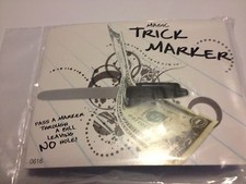 Magic Trick Marker - Magic Marker Through Bill - Magic Trick Marker Thru Card picture