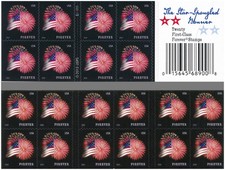 Pristine MNH The Star Spangled Banner Forever Scott #4870a, 100pcs,5 Books picture