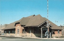 Anderson IN Indiana, Big Four Railroad Station Museum, Vintage Postcard picture
