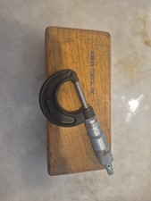 Scherr Tumico Micrometer with Wooden Case- USA - Vintage picture