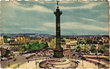 FRANCE Paris ~ Bastille Square Vintage Postcard picture