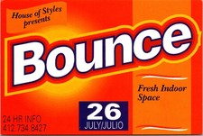 Bounce Event Flyer July 26 Bright Color Continental Postcard B892 picture