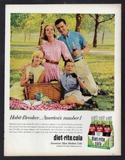 1964 DIET RITE COLA Print Ad 