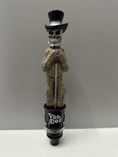 LEFT COAST SKELETON VOODOO DOLL AMERICAN STOUT Tap Handle  picture