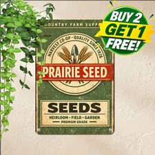 Seeds Feed Farm Ranch Tin Sign Rustic Country Barn Garden Supply Wall Decor 8x12 picture