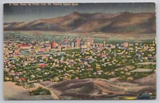 Postcard El Paso By Night From Mt Franklin Scenic Drive Texas TX Bird's Eye View picture