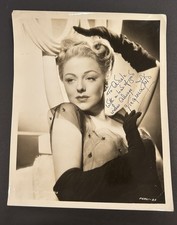 VIRGINIA FIELD - INSCRIBED PRINTED PHOTOGRAPH SIGNED IN INK CIRCA 1938-1942 picture