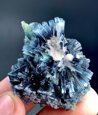 82 Carat Indicolite Bunch of Tourmaline Crystals Specimen From Afghanistan picture