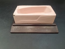 Vtg American Standard Contour Cast Iron Bath Tub Salesman Sample Pink MCM 1950's picture