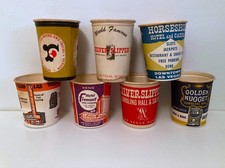 Lot of Mid Century CASINO Las Vegas Paper Coin Cups Silver Slipper Horseshoe and picture