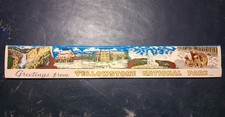 VTG 1940s Greetings from Yellowstone National Park Advertising 12 inch Matchbook picture